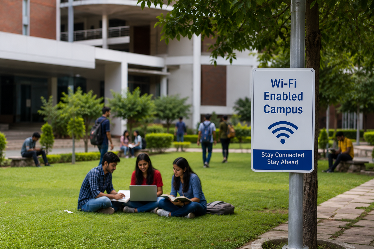 🌐 Wi-Fi Enabled Campus
